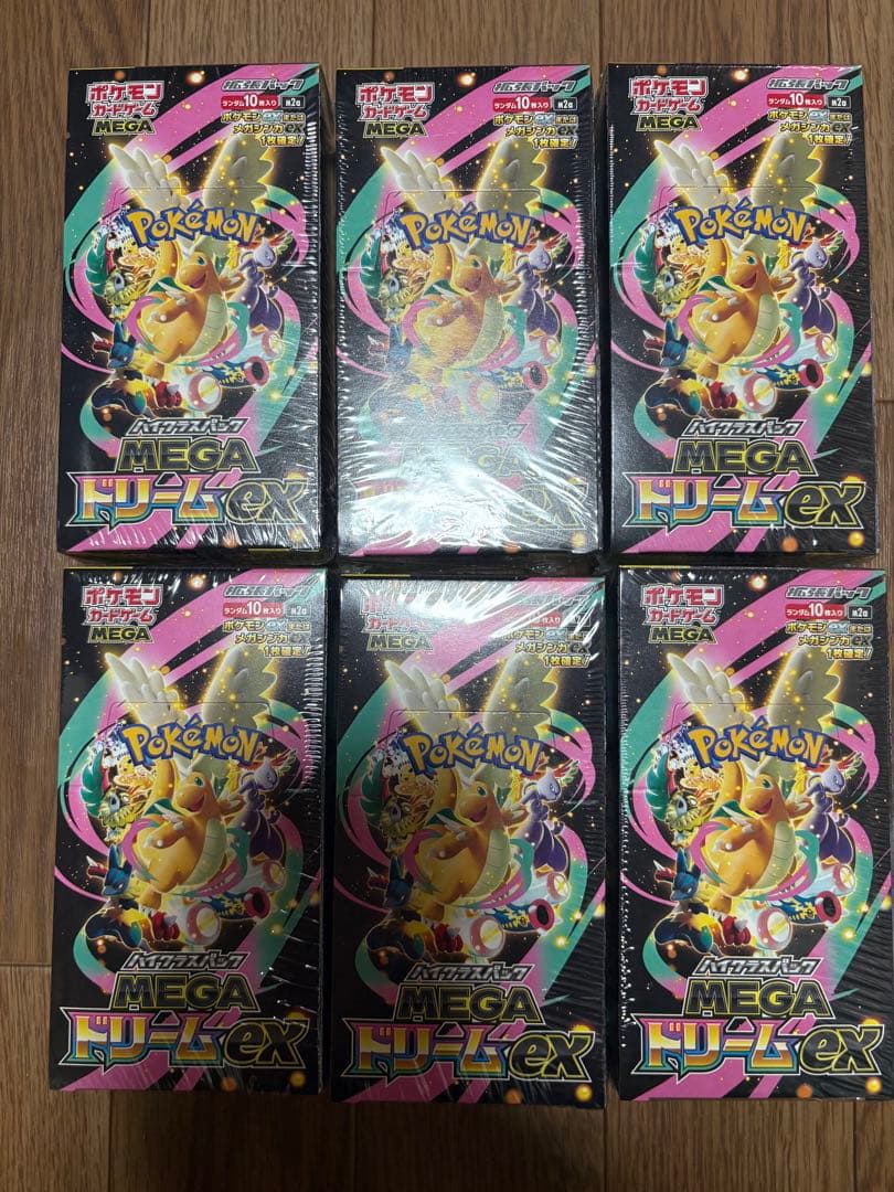 ポケモンカード　MEGAドリームex　6box　シュリンク付き