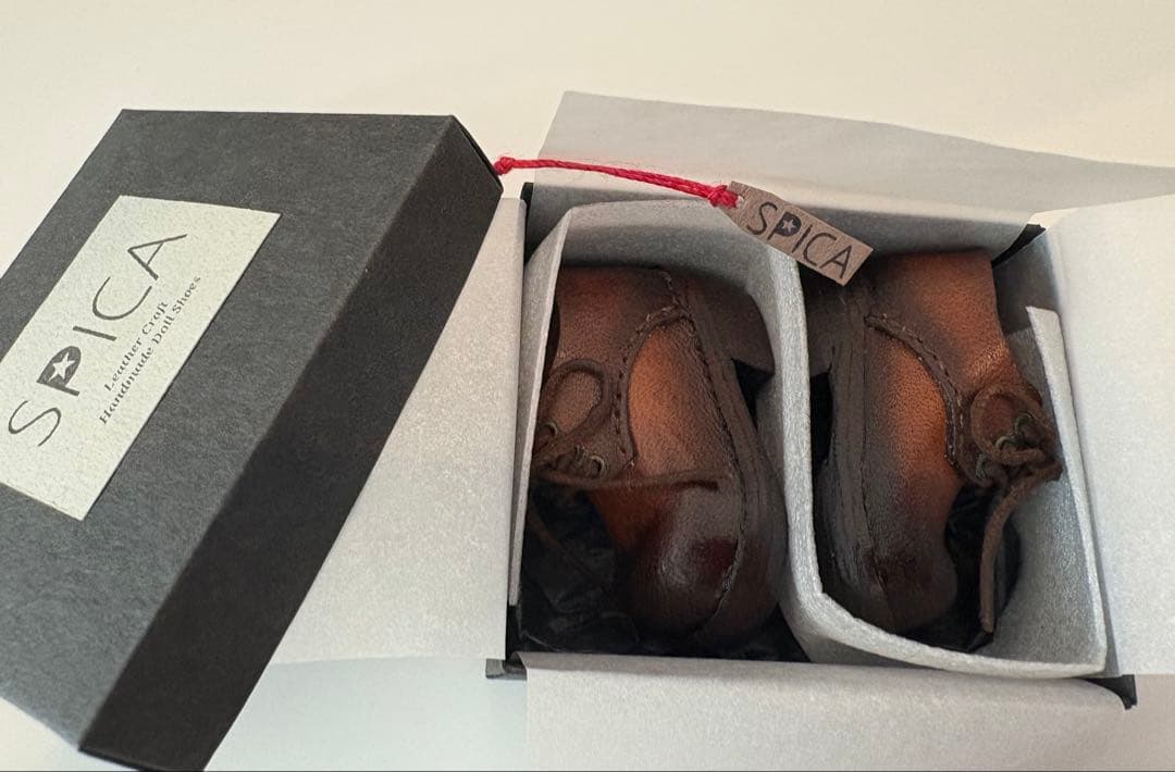 iMda3.0ドールシューズ 靴 本革 人形 ハンドメイド ヴィンテージ風 作家