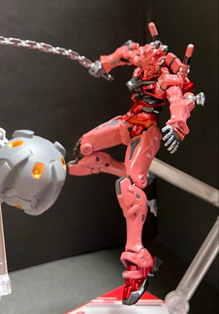 2機セット　HG 赤いガンダム(ビット6基)白いガンダム全塗装 完成品