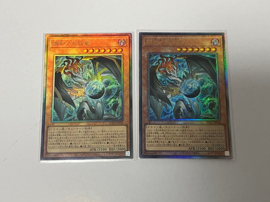 遊戯王 調和ノ天救竜 レリーフ 2枚