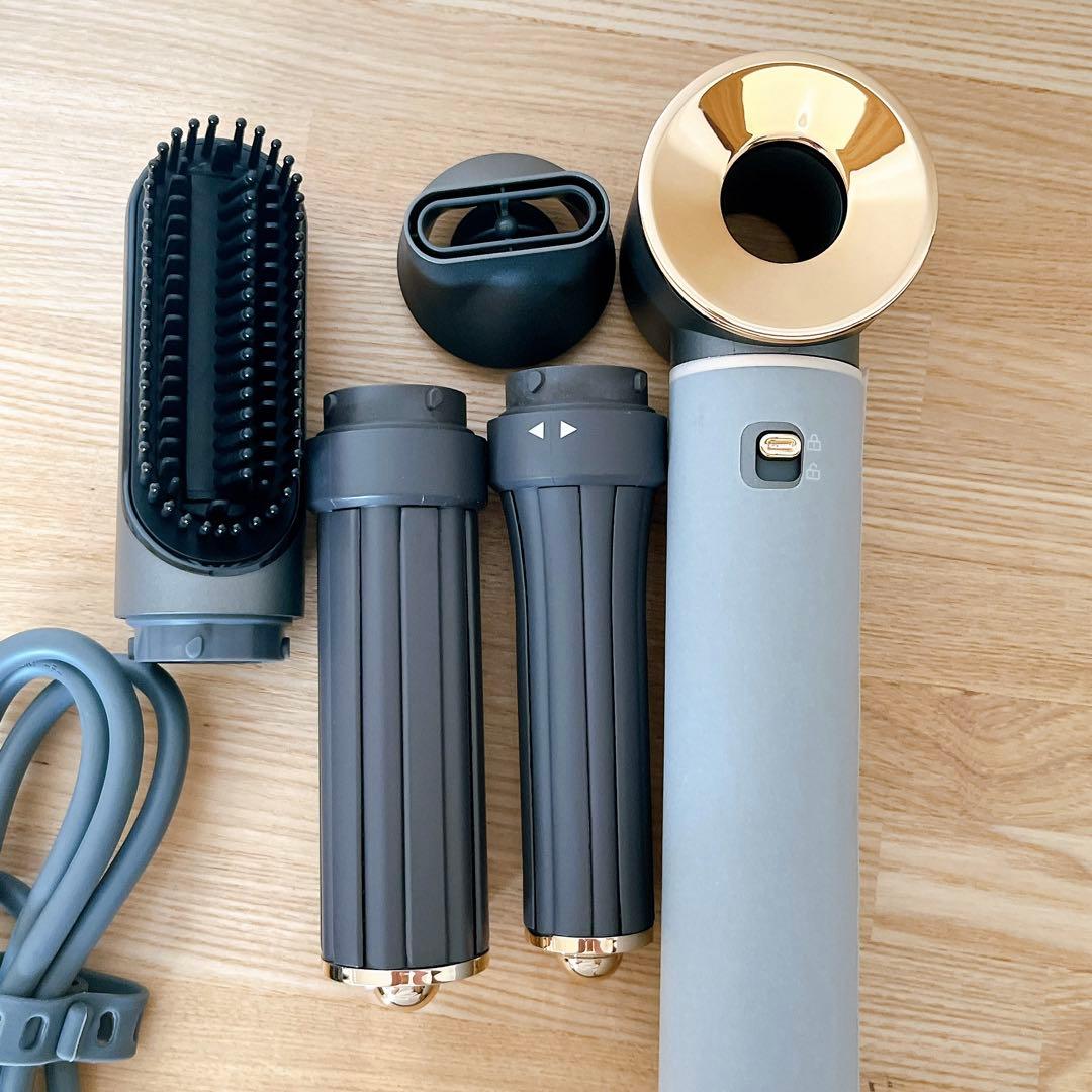 ドライヤー 大風量 速乾 1台5役 カールドライヤー 軽量 収納ボックス付