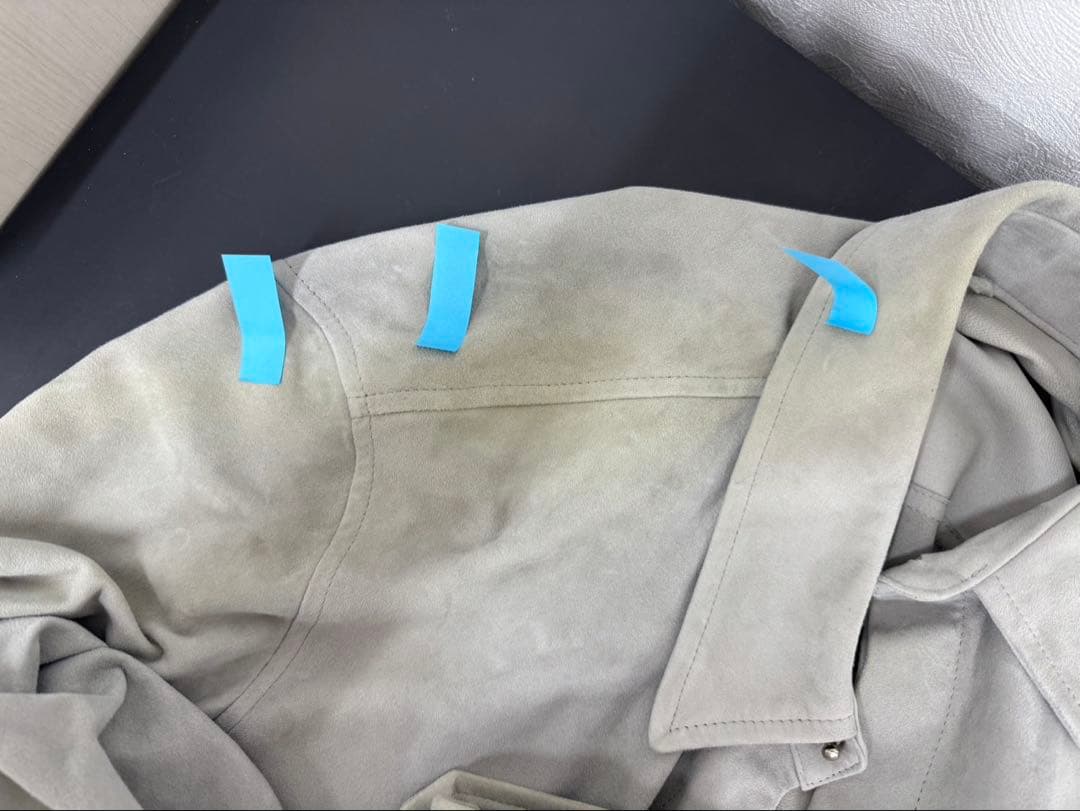 カビちゃんさま専用 エンメティ EMMETI レザージャケット 46 グレー