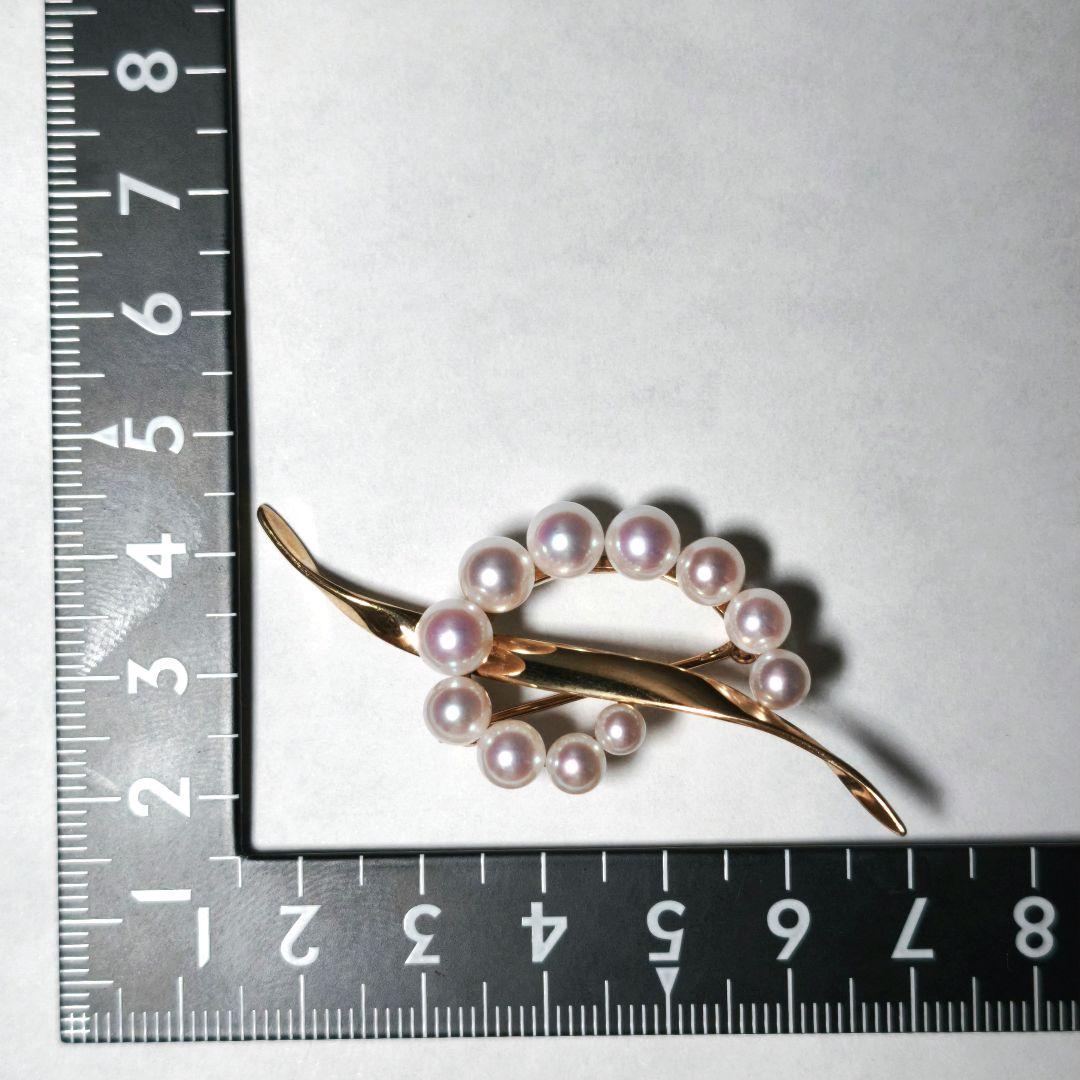 【美品 最高級】ミキモト ブローチ パール サークル K18 愛子様 ご着用 箱