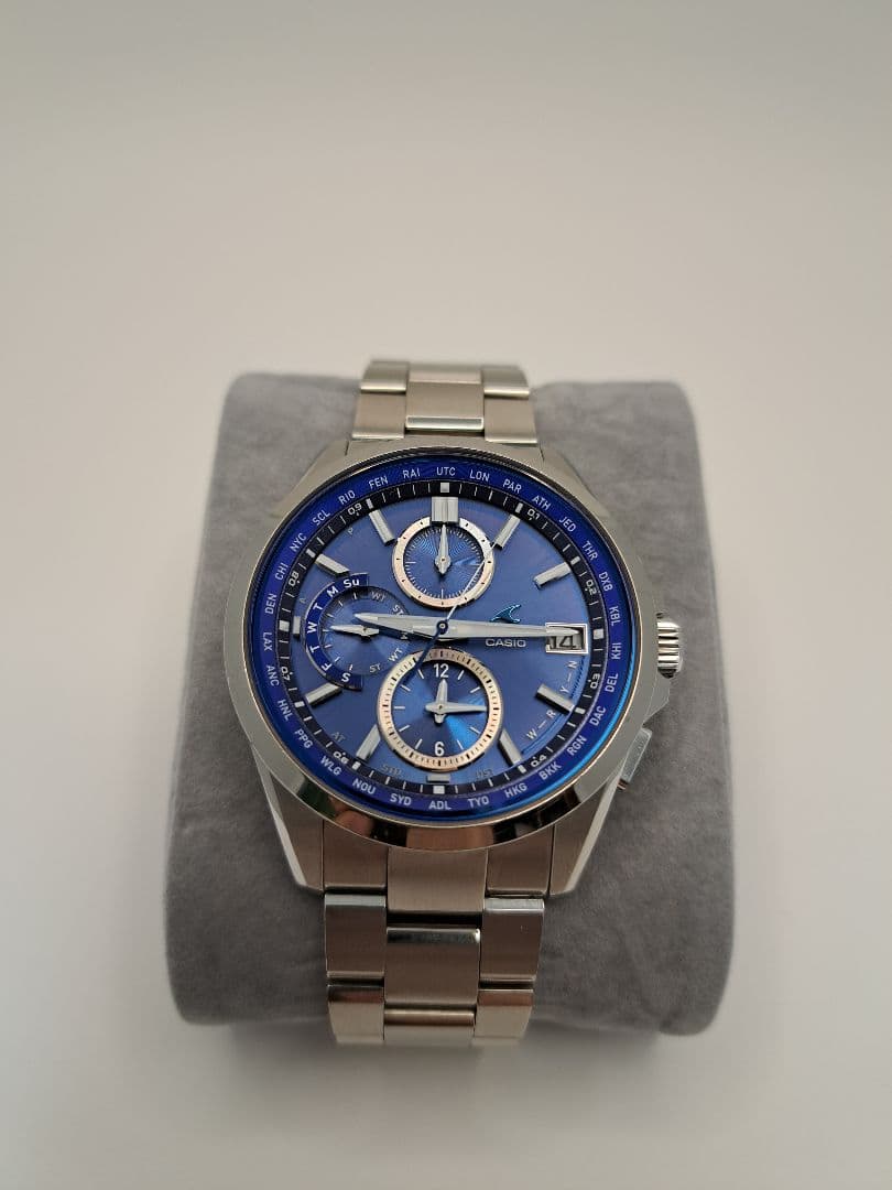 【オシアナス】カシオのクロノグラフ 腕時計 owc-t2600 1AJF