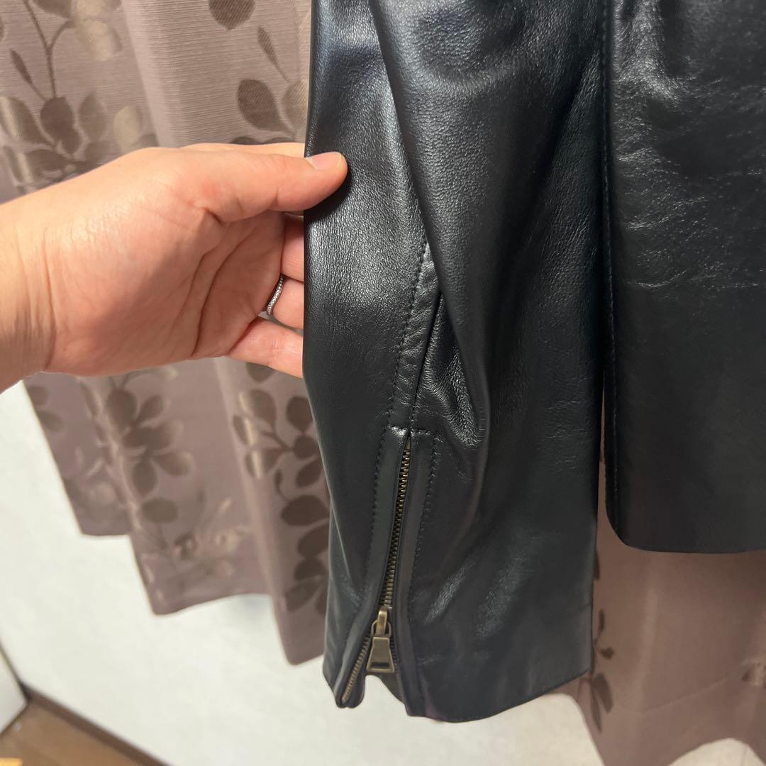 最終値下げ　 Paul Smith レザージャケット　ラムレザー L ブラック