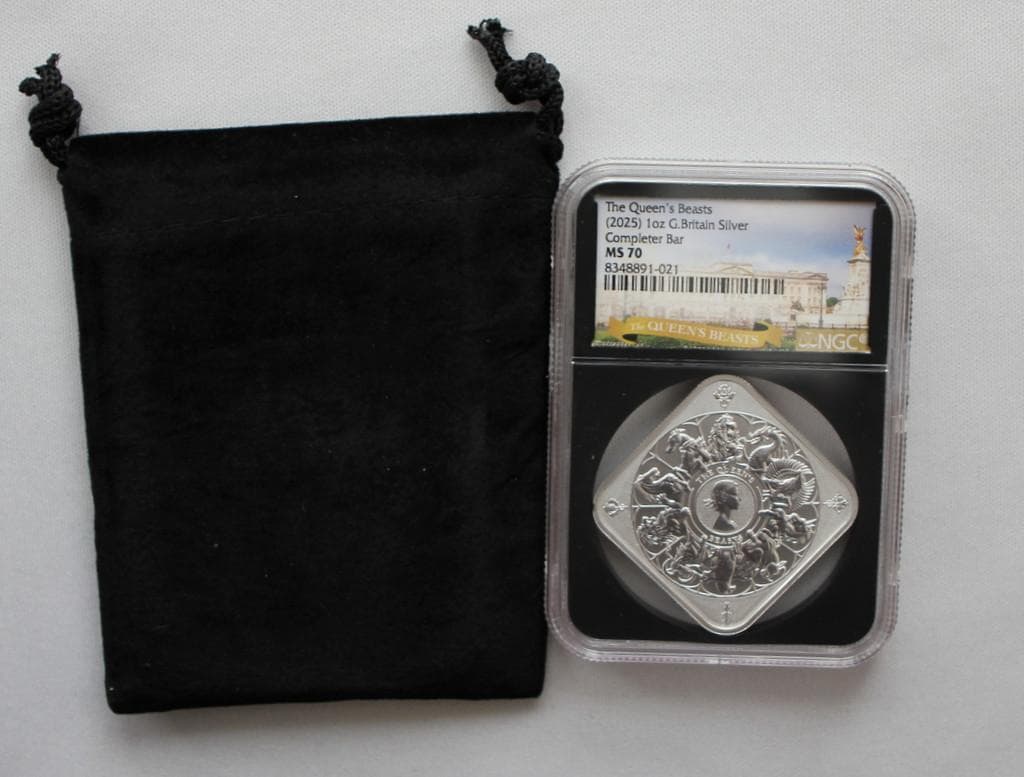 2025年イギリス クイーンズビースト コンプリータシルバーバーNGC MS70