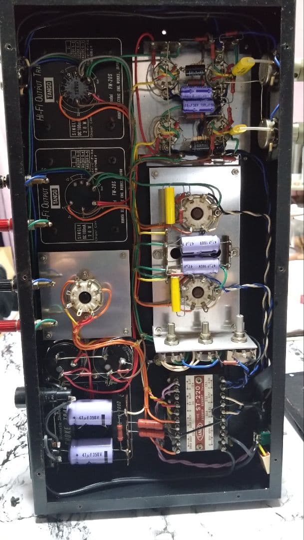 真空管式メインアンプ（キット自作品）　ジャンク出品