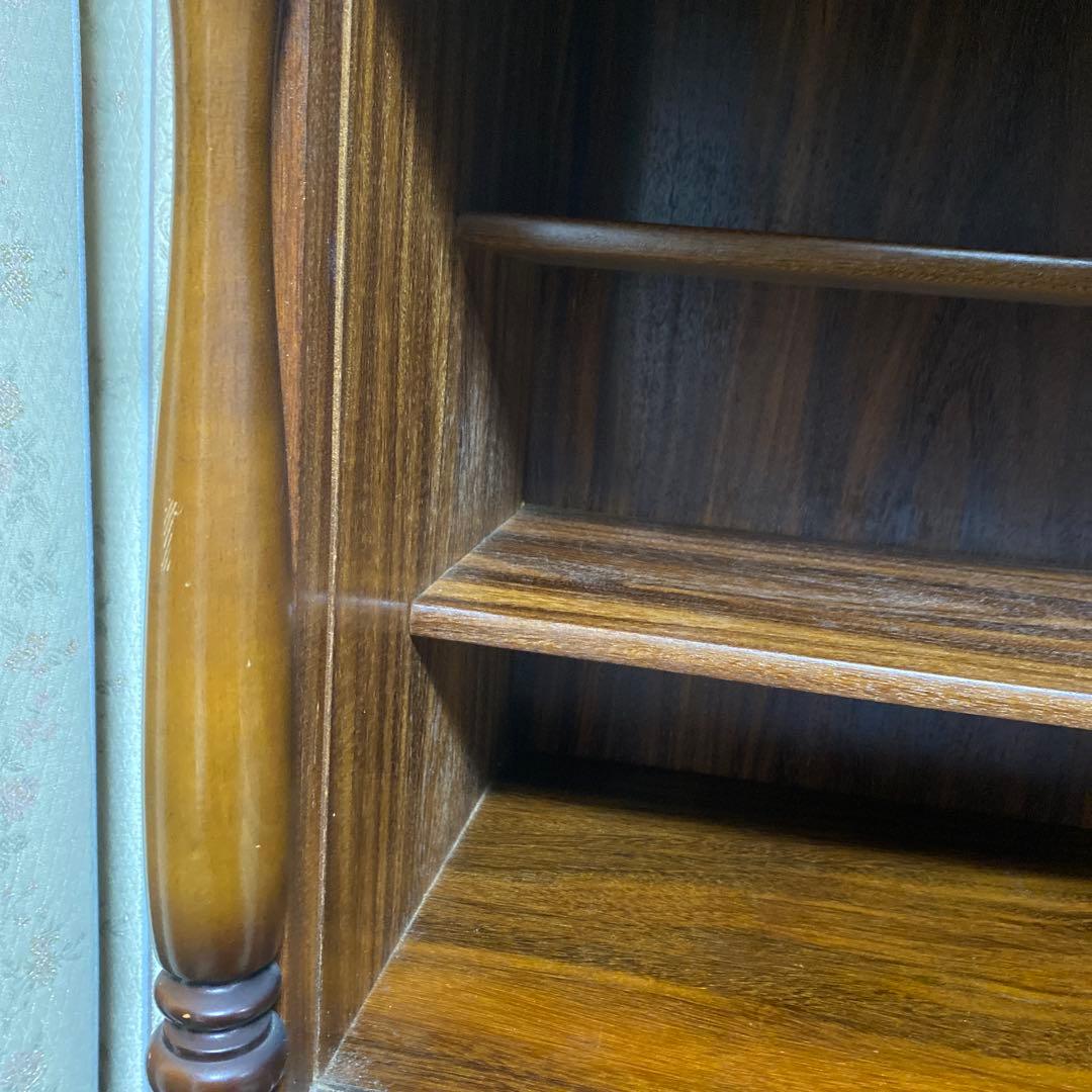 ヴィンテージ　 レトロ　 木製 　ガラス扉　キャビネット　サイドボード