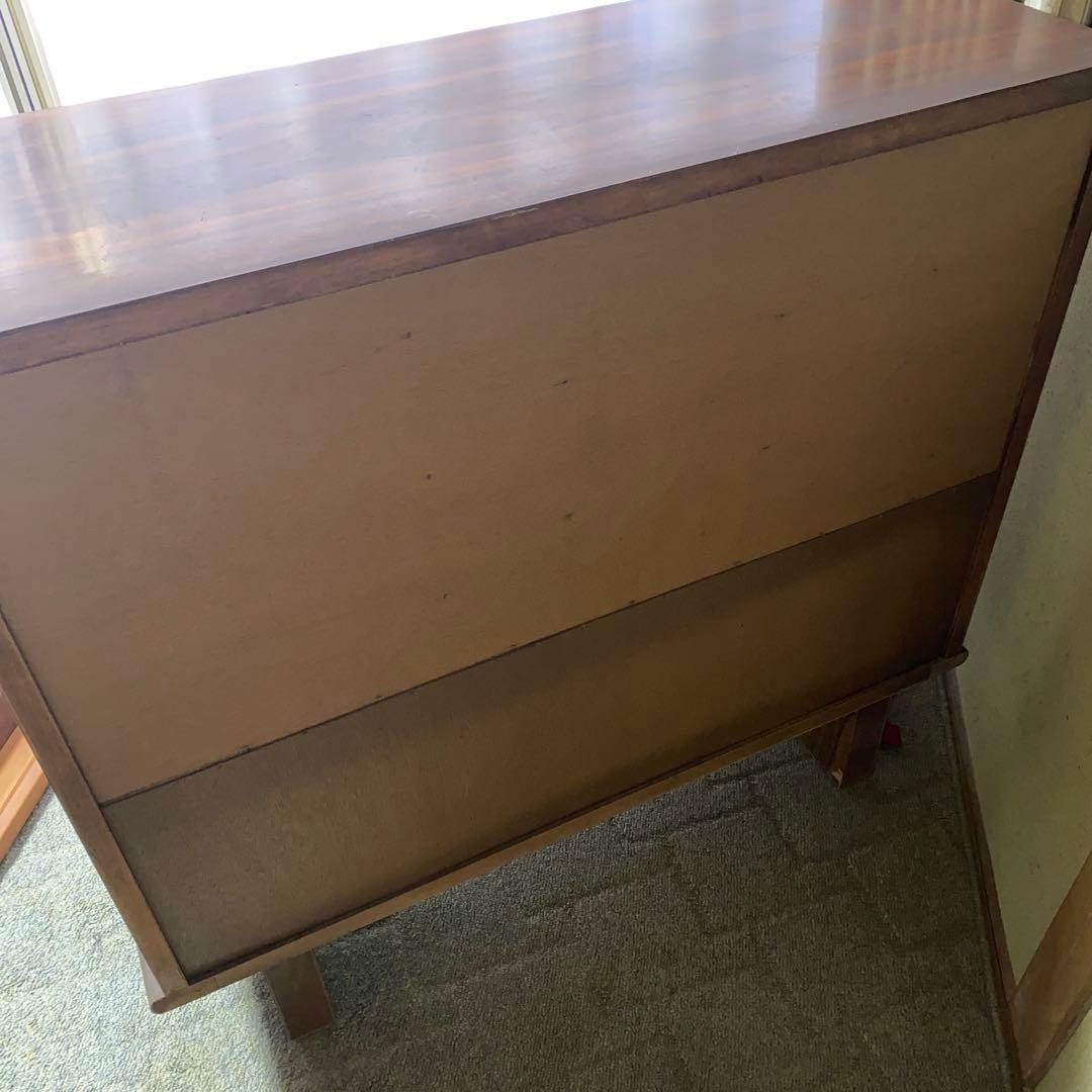 ヴィンテージ　 レトロ　 木製 　ガラス扉　キャビネット　サイドボード