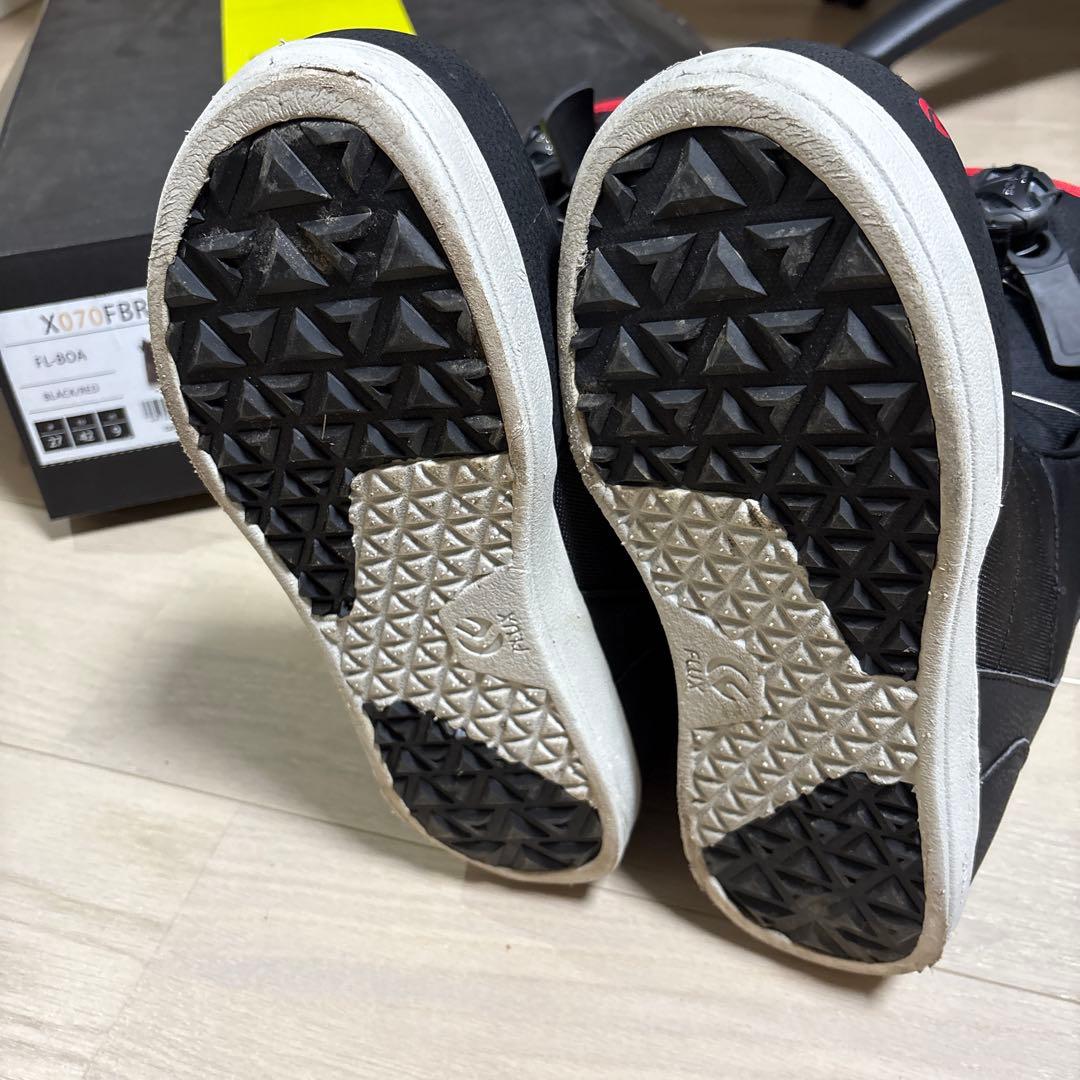 スノーボードブーツ ブラック/レッド