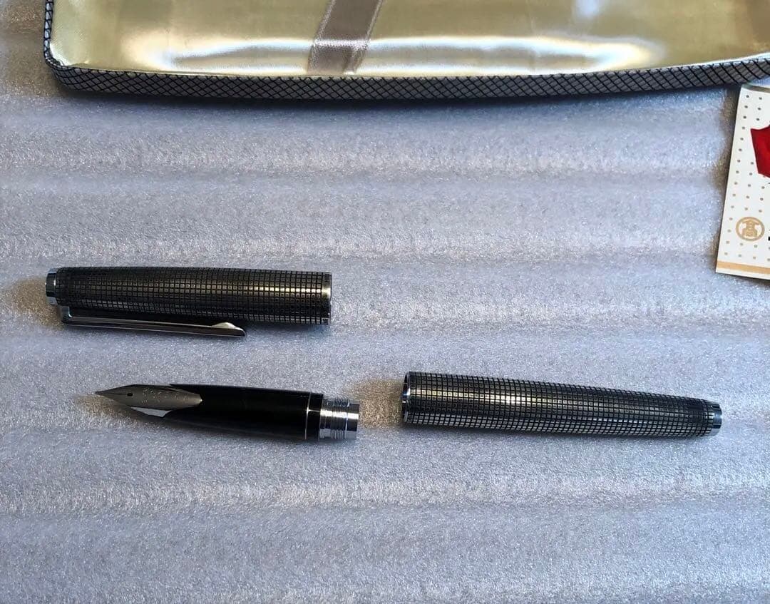 PILOT万年筆カスタム　18金ペン先　スターリングシルバー　1979年