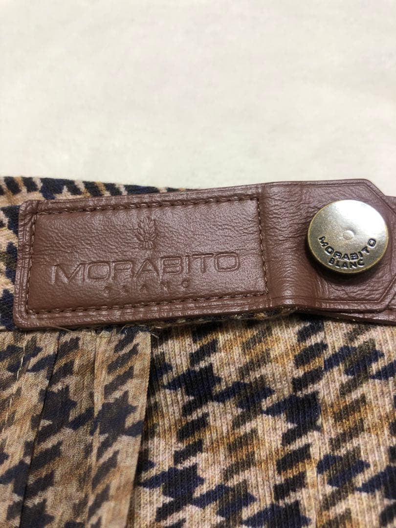 モラビトブラン　チェック　フレアスカート