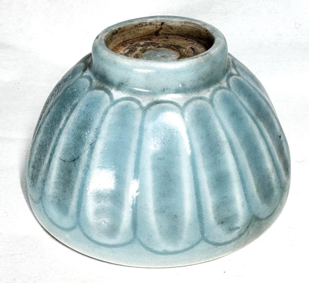 宋 青磁茶碗 時代品 伝世品焼物 歴史唐物 ウブ品 入手困難 骨董WWTT321
