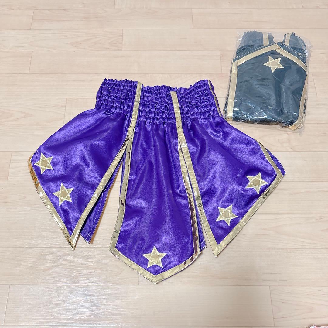 BOON 星 ムエタイパンツ キックボクシングショーツ スカート BK⑪ PR⑫