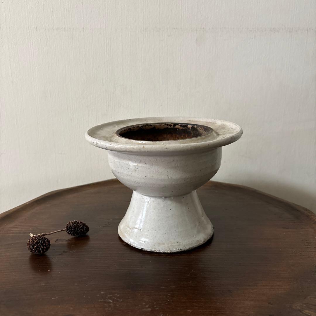 李朝　香炉　朝鮮王朝　骨董　アンティーク　古道具　古陶磁　秦秀雄　白洲正子