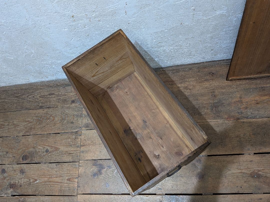 1123 ビンテージ　引き出し付き　収納箱　木箱　ケース　古家具　古道具　レトロ