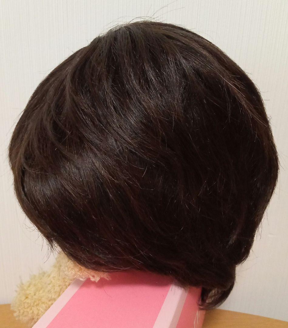 【タグ付】ラパンドアール リュネール ウィッグ 高級人毛使用 ナチュラルブラウン