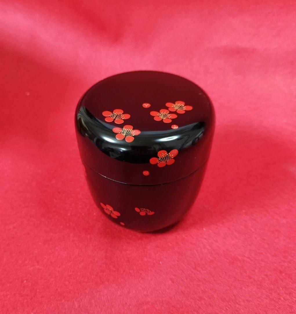 茶道具 棗　【宗新】【梅にうぐいす　蒔絵】