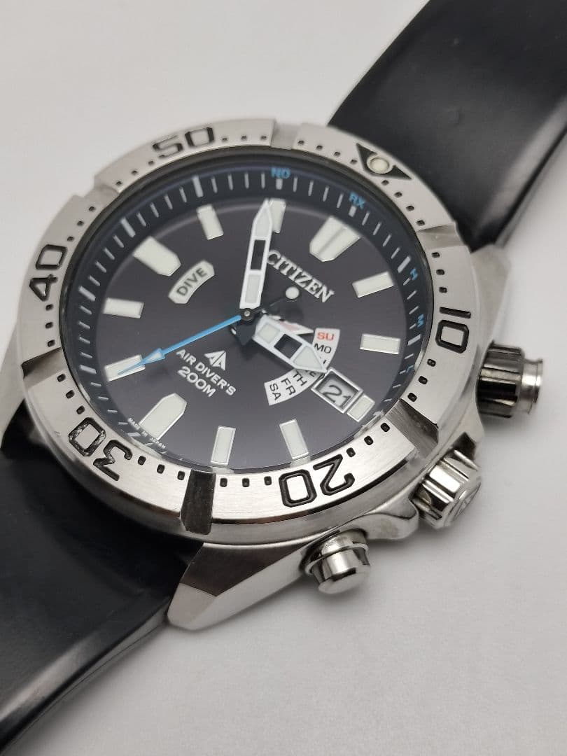 電波時計　シチズン　プロマスター　ダイバー機能　電波ソーラー　H112