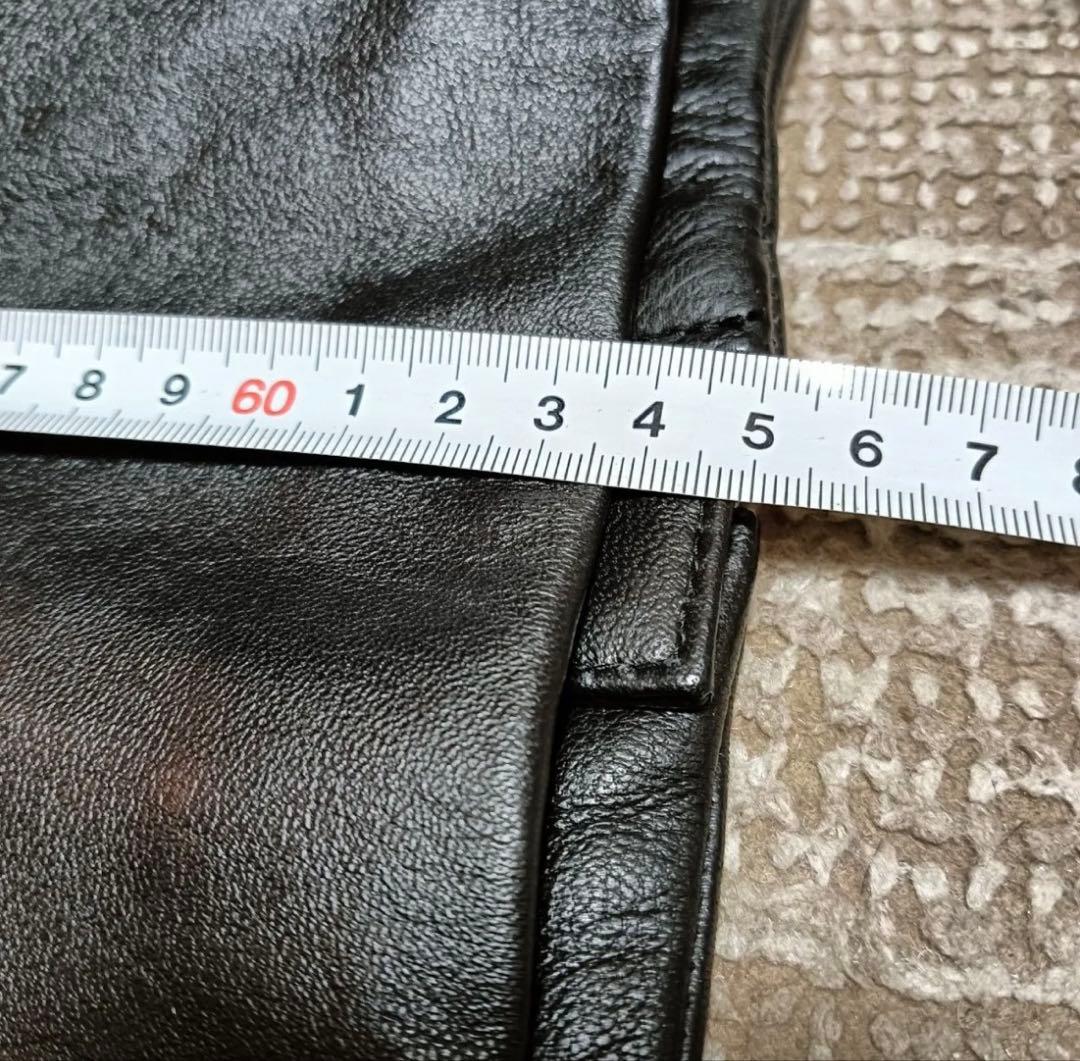 【極美品】ナノユニバース 本革 ラムレザー ライダースジャケット シングル L