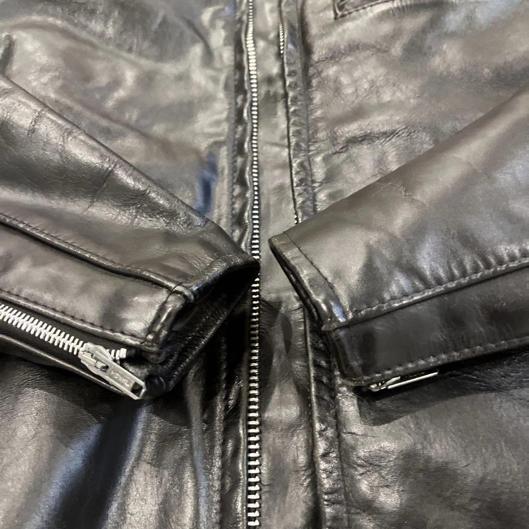 人気定番　Schott　641 立ち襟シングルライダース　３４　ボアライナー付