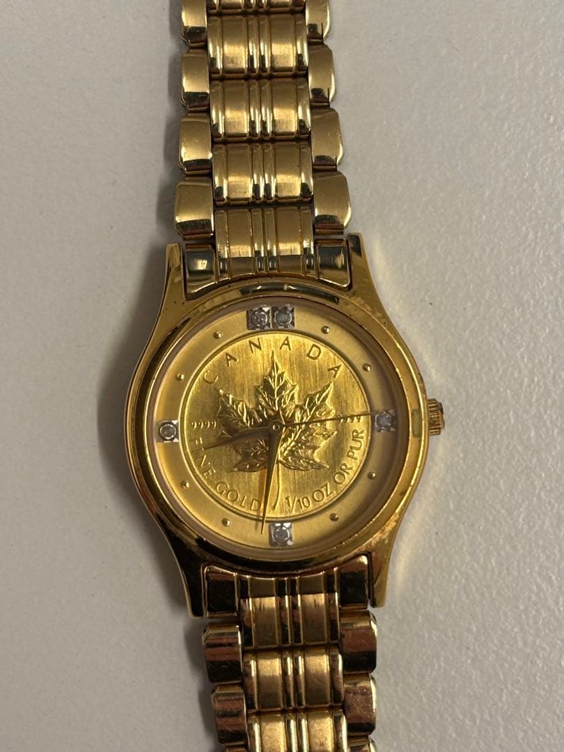 腕時計　メイプルリーフ　金貨　SK-148-C MAPLE LEAF COIN