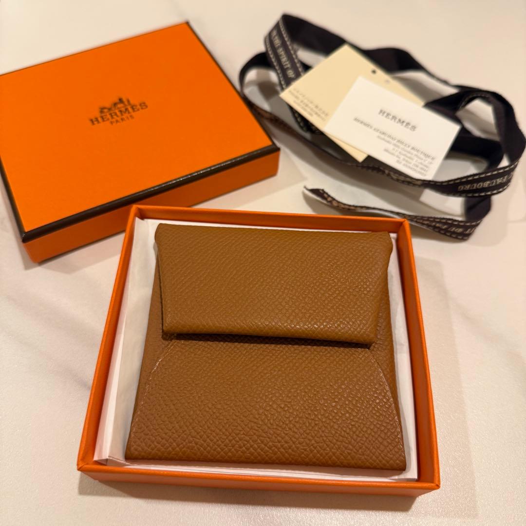【新品未使用】HERMES エルメス バスティア ケース ゴールド