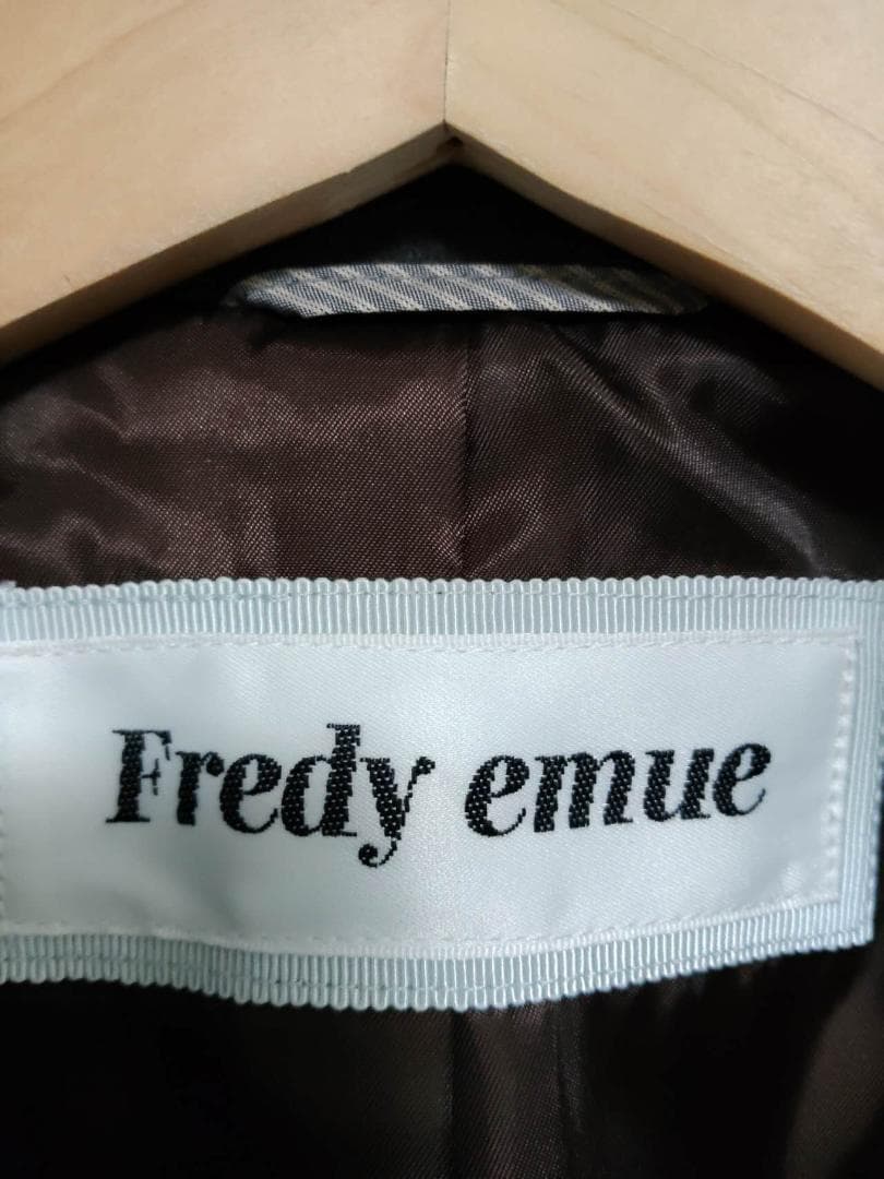 タグ付き 2025AW　fredy emue ウール混ミドル丈Pコート