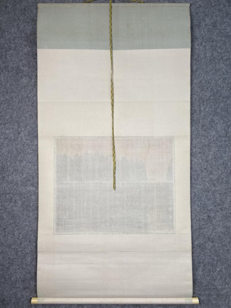 u*b様 遠藤桑珠『夕照』二重箱 共箱 太巻 美品 金落款 日展参与 掛軸241