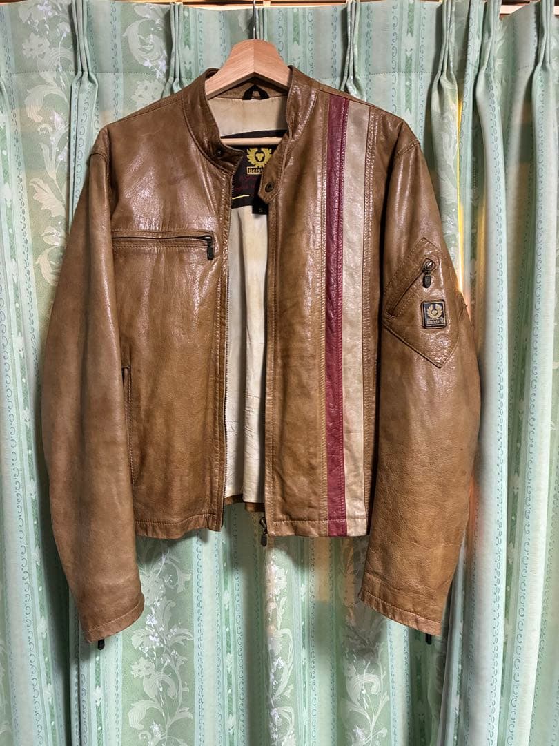 Belstaff レザージャケット イタリア製 S ラムレザー ベルスタッフ