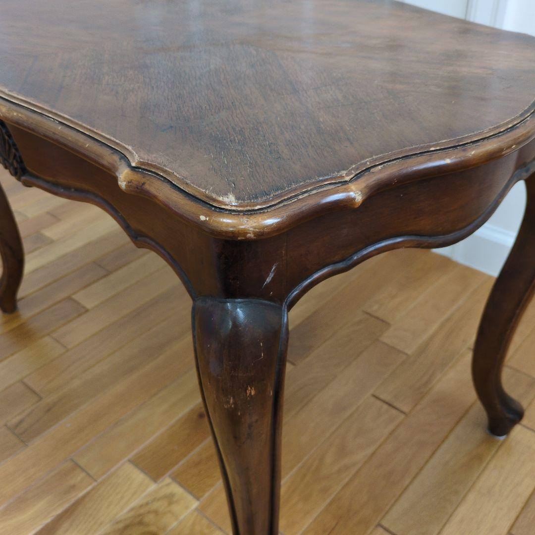 【送料はこちら持ち☆】アンティーク木製クラッシックテーブル　エレガント