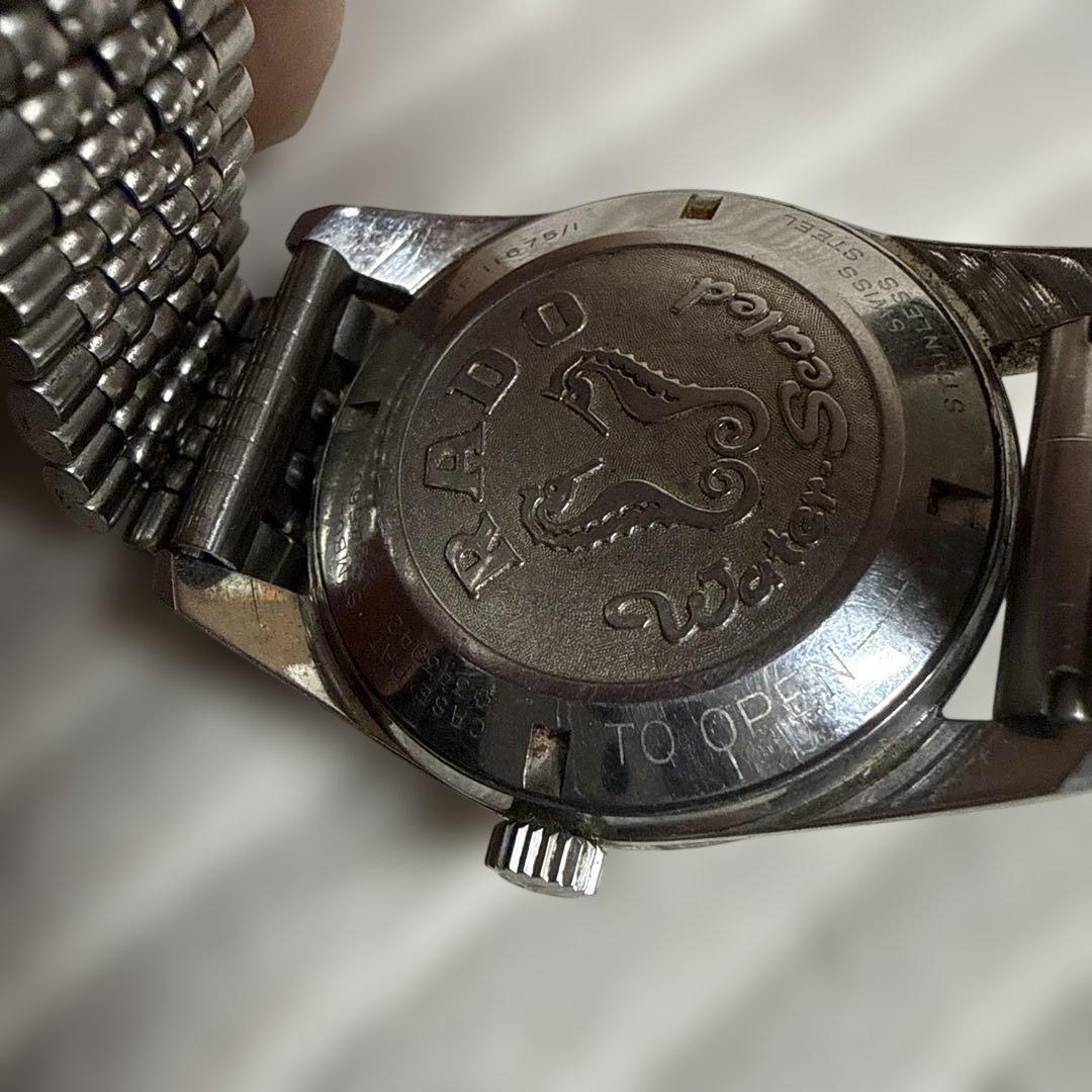 【稼動品】RADO 自動巻き時計 シルバー　GOLDEN HORSE