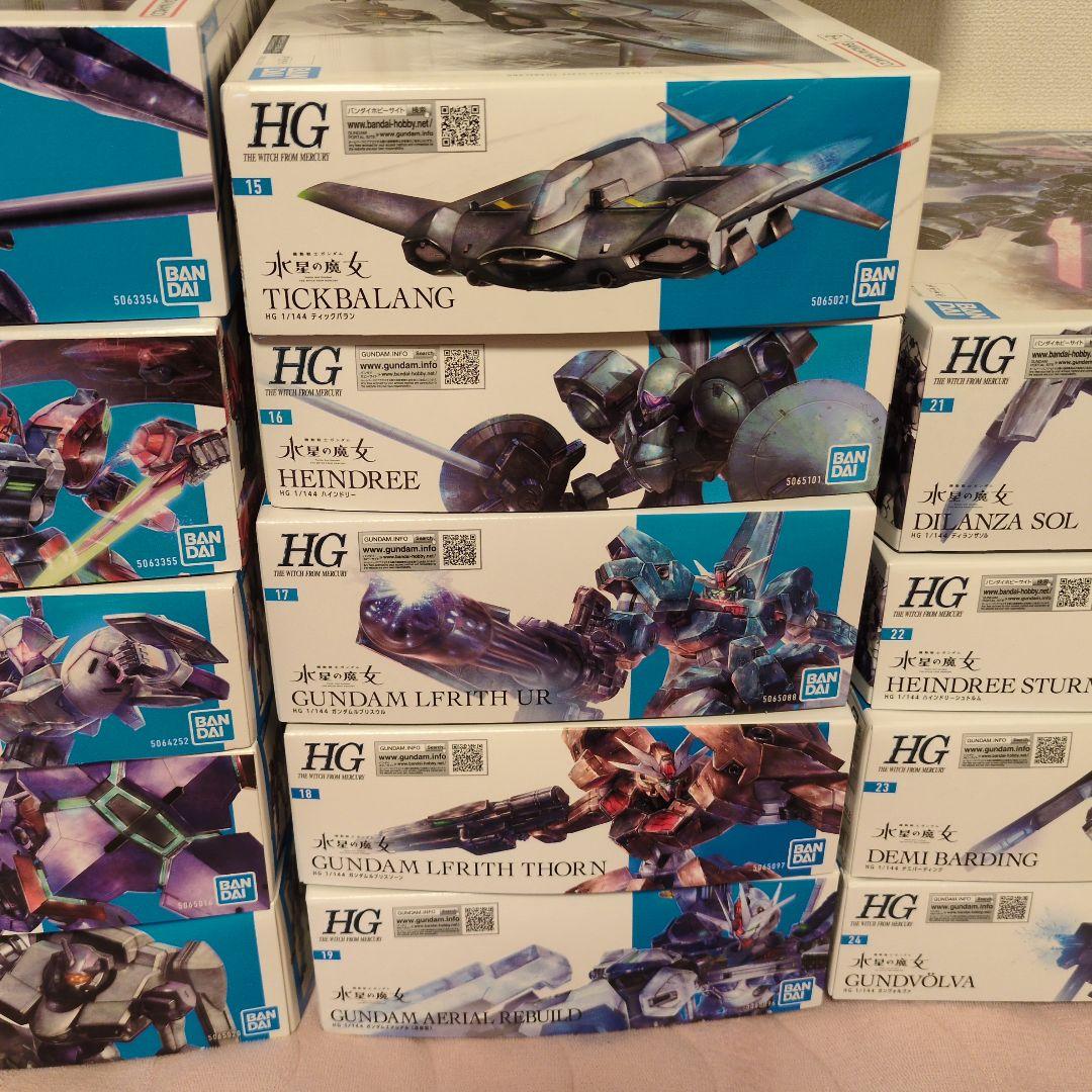機動戦士ガンダム　水星の魔女　ガンプラ　HG 19点セット