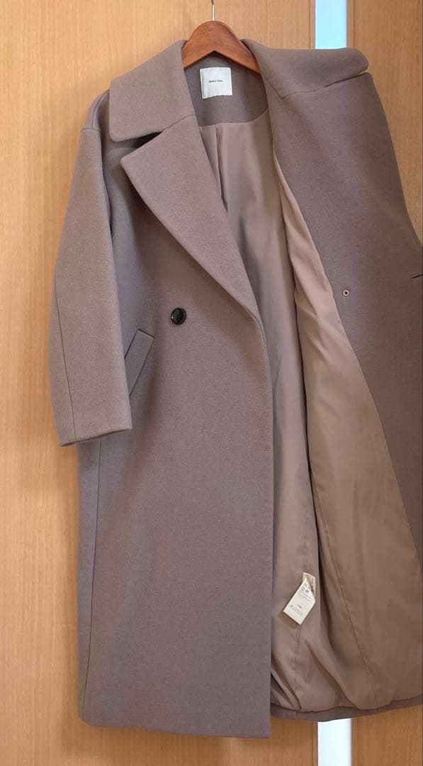☆なし☆スピックアンドスパン定価47,300円Wラペルチェスターコート34