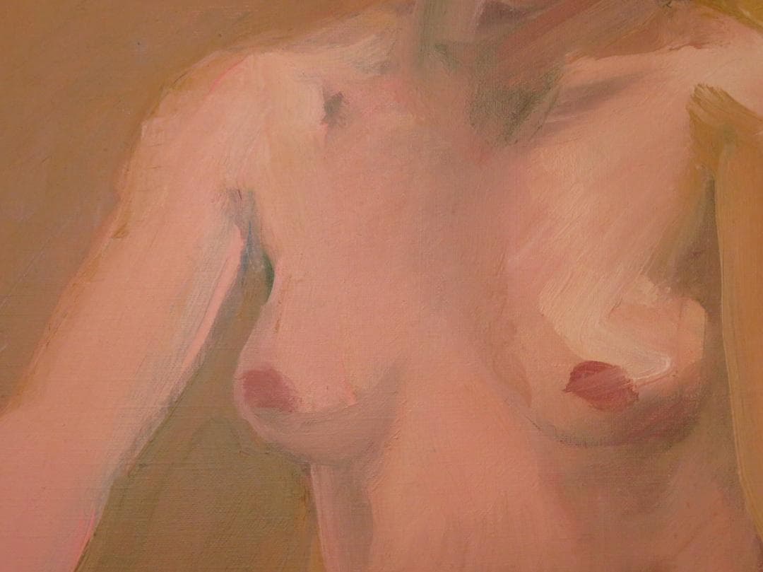 ◆　作者不詳　「裸婦」　油彩　F10号　◆