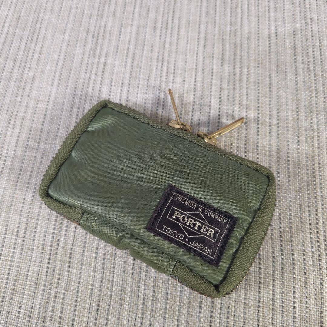 廃盤　人気色　PORTER　ポーター　タンカー　6連　キーケース　セージグリーン