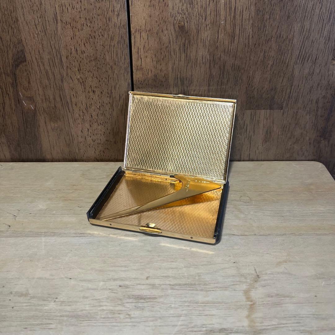 【アンティーク】純金象嵌 シガレットケース ライター K24 龍 古道具 古民具