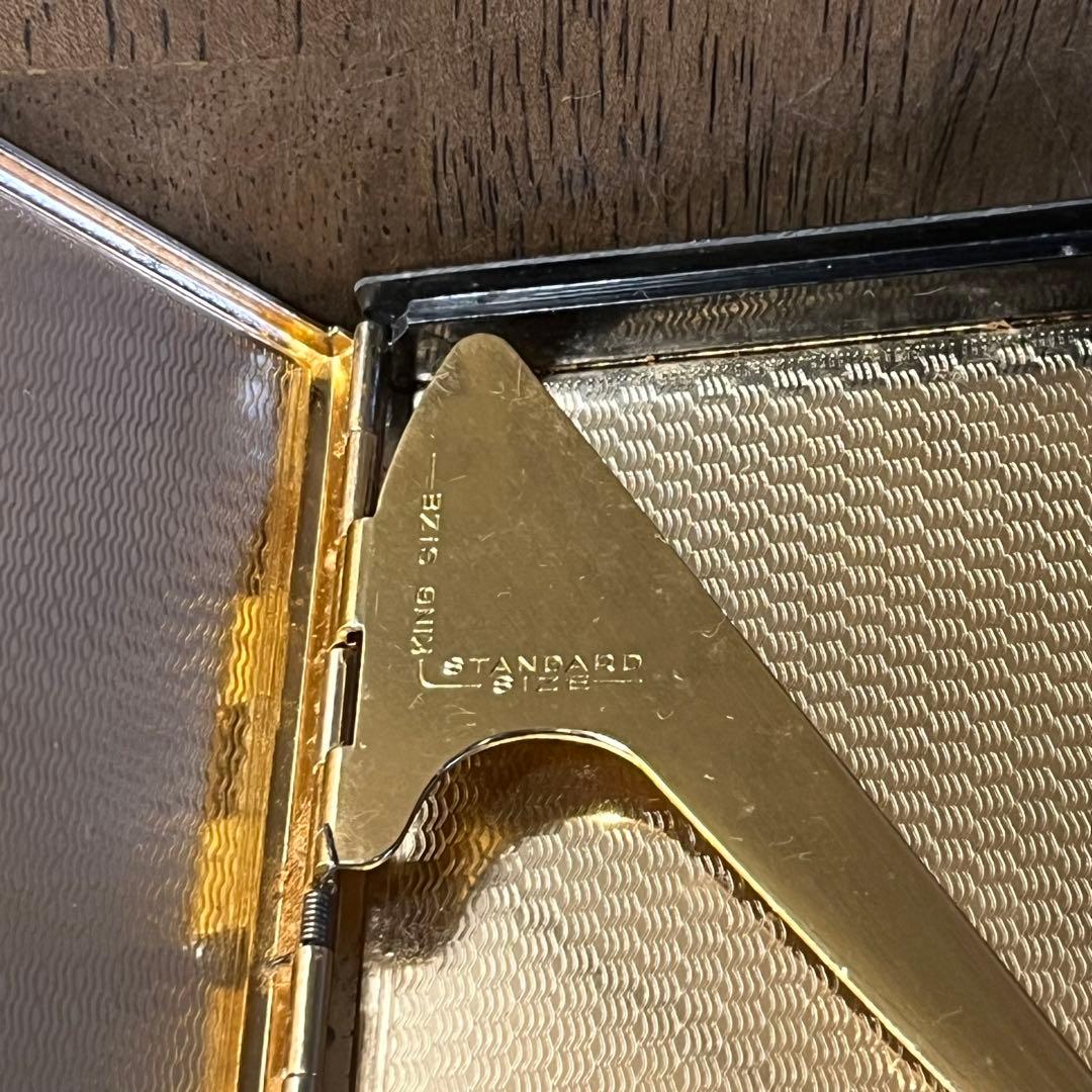 【アンティーク】純金象嵌 シガレットケース ライター K24 龍 古道具 古民具