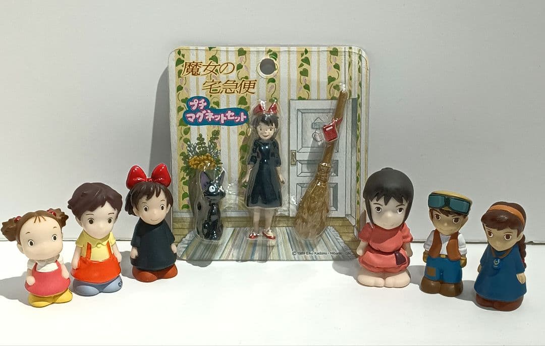 魔女の宅急便プチマグネット セット　＋　ジブリ指人形　６点