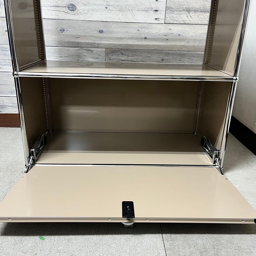 ★ys★USMハラー １列２段 鍵付キャビOP/DD 色：ベージュ