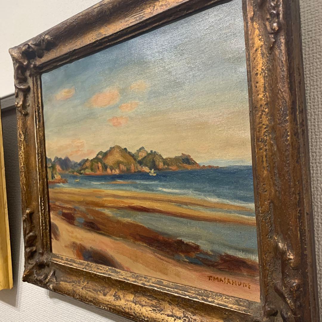 正宗得三郎 「風景」 油彩画　8号