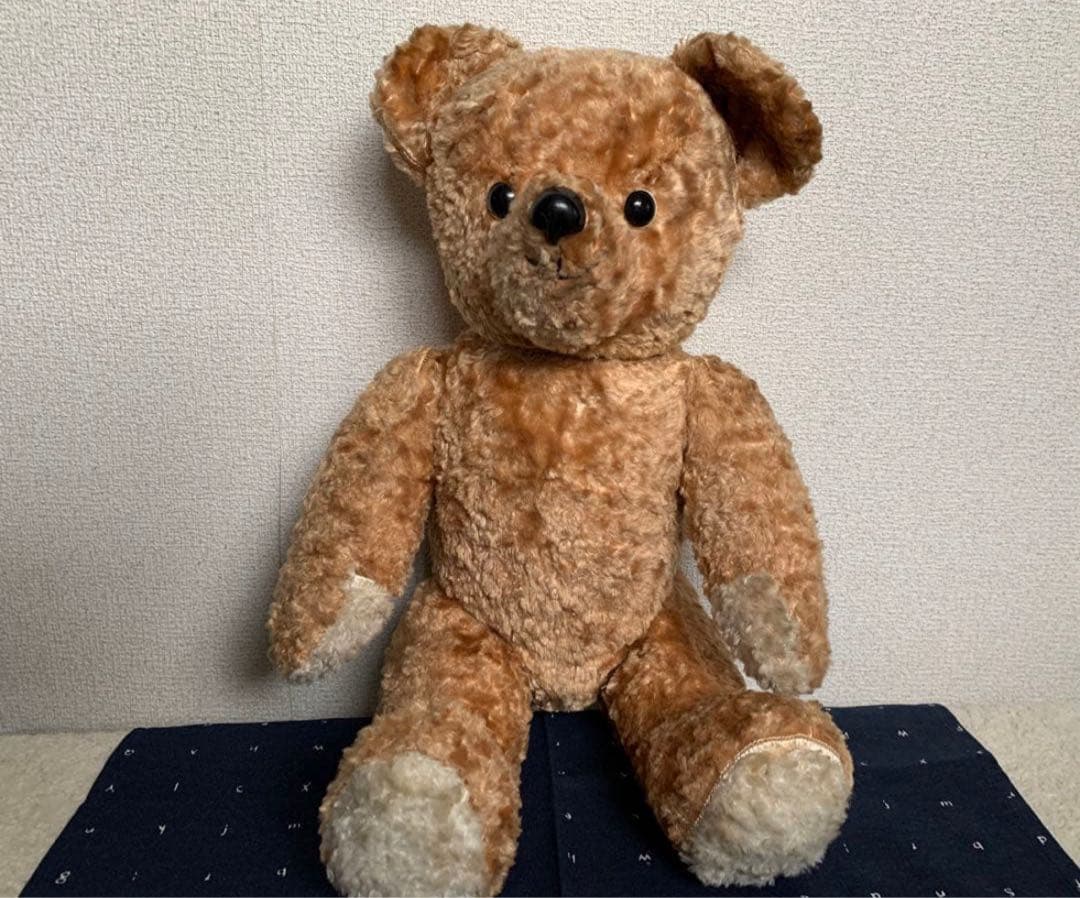 テディベアイギリスアンティーク茶色いクマのぬいぐるみ 約47㎝