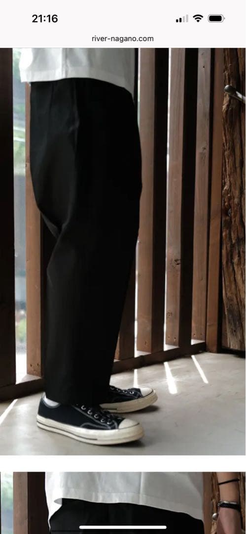 パンツ SEQUEL 24SS CHINO PANTS (TYPE-CP) BLACK