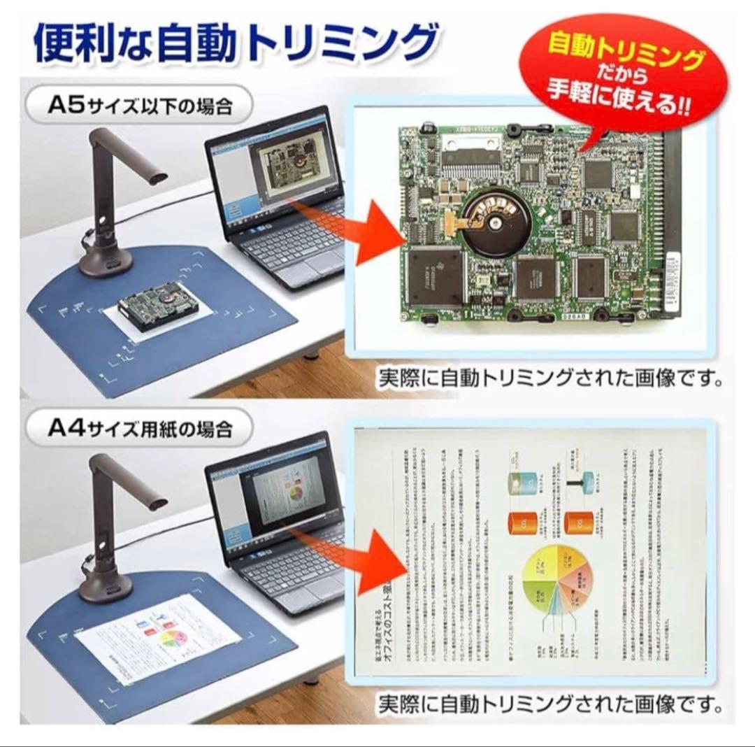 サンワダイレクト スタンドスキャナー USB書画カメラ 400-CMS013