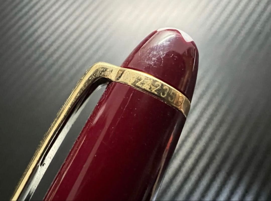 モンブラン マイスターシュテュック 144 万年筆 M 中字 ボルドー 中白