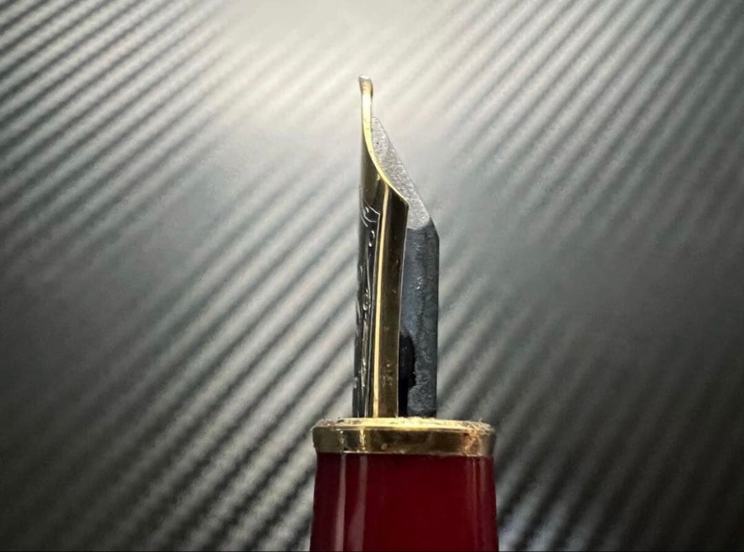 モンブラン マイスターシュテュック 144 万年筆 M 中字 ボルドー 中白