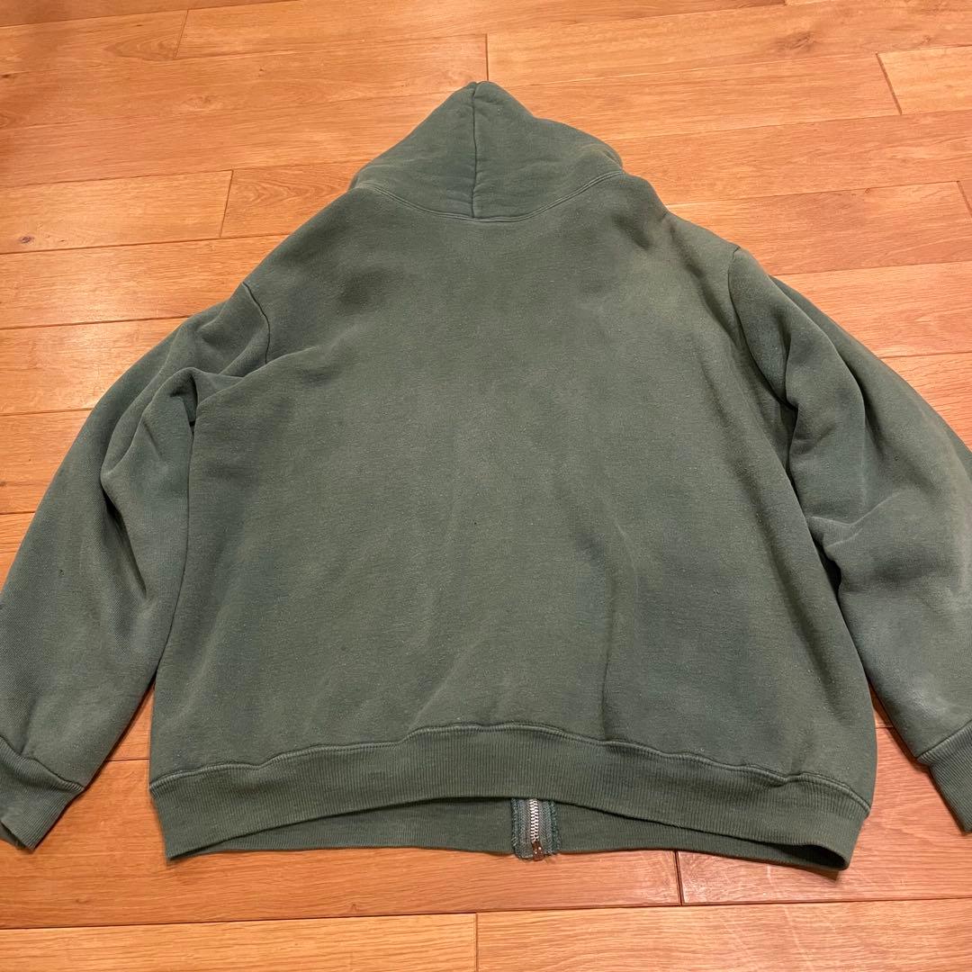 貴重　spruce フェード　グリーン　ジップパーカーXL
