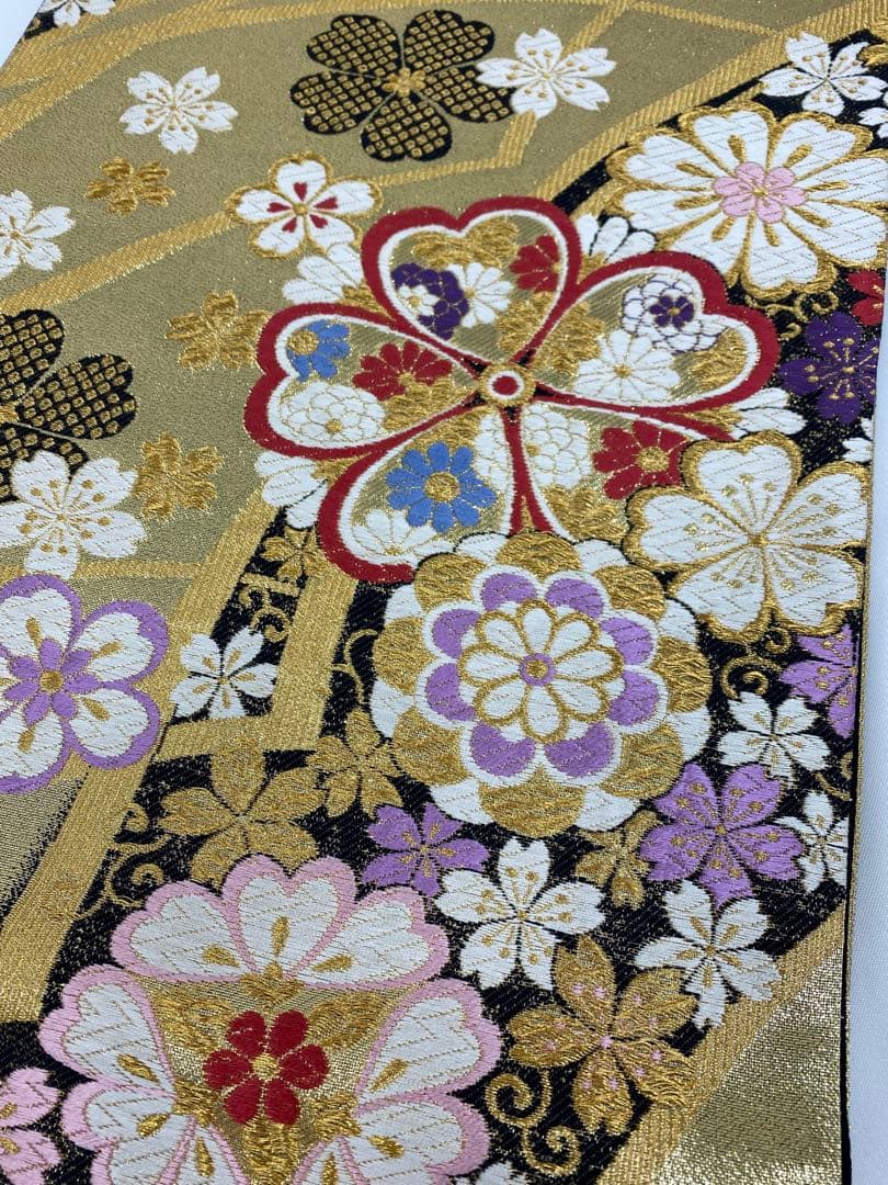 振袖 長襦袢 袋帯 3点セット 青柳 身丈 172cm ガード加工済