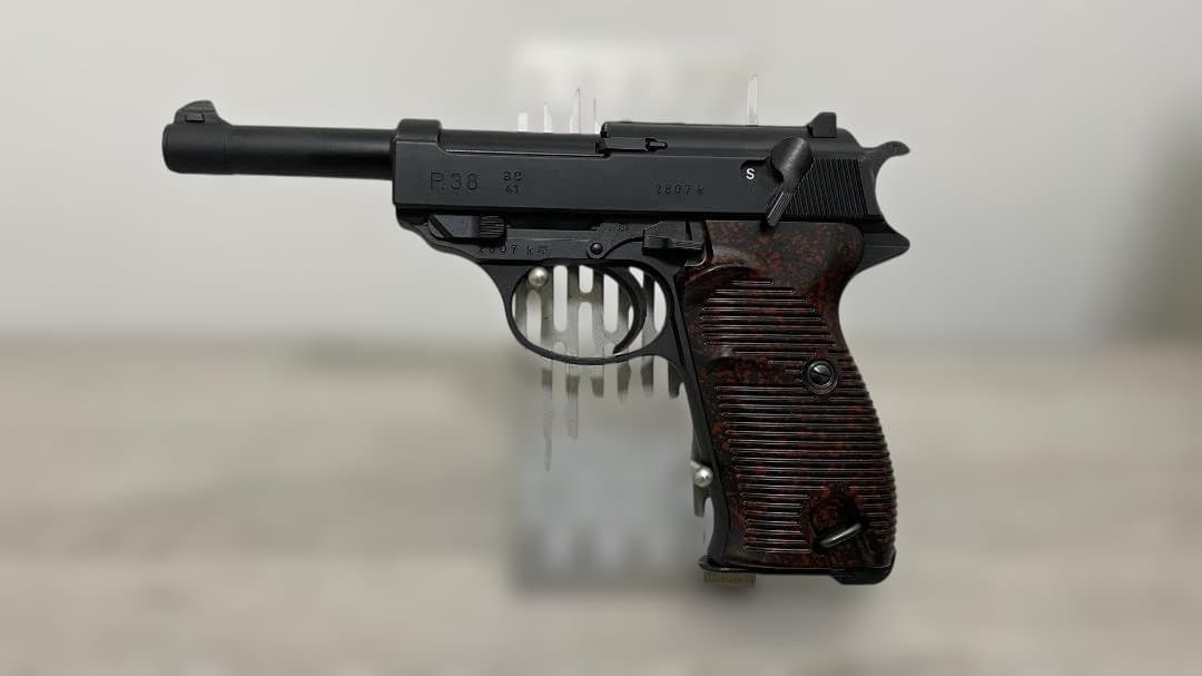 【新品】マルゼン ワルサーP38 AC41ブラックモデル ブローバック ガスガン