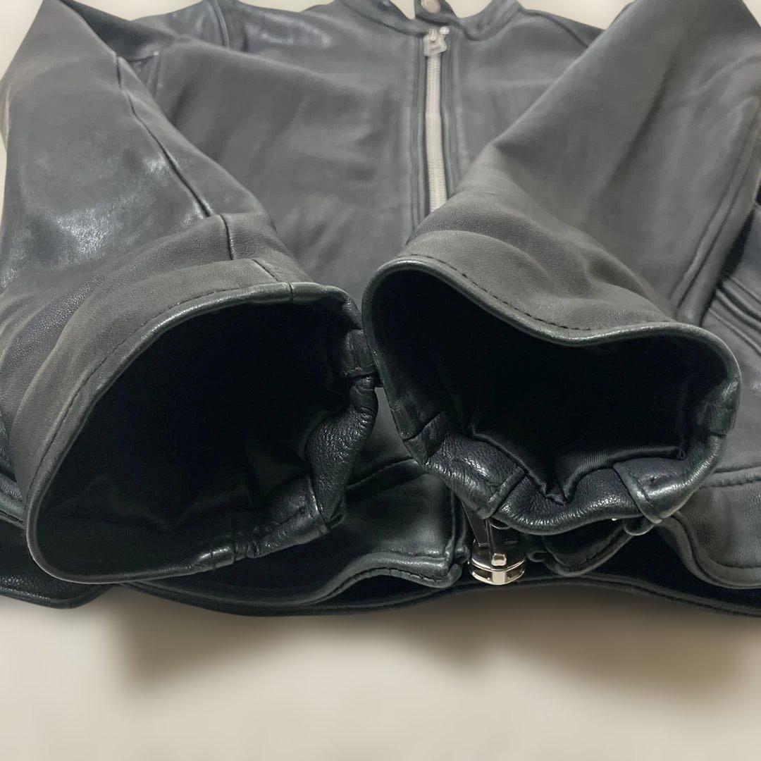 アヴィレックス ラムレザージャケット シングル M